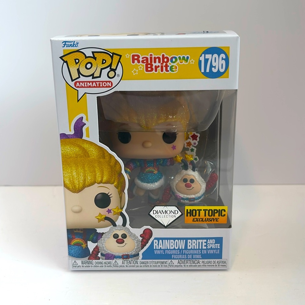 Funko Glitter Pop Rainbow Brite & Sprite Diamond Collection Hot Topic Exclusive